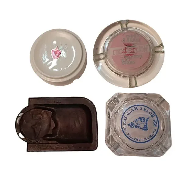 Four Vintage Small Ashtrays Winston, Washington, Worlds Fair, and Boars Head Inn - Picture 2 of 12